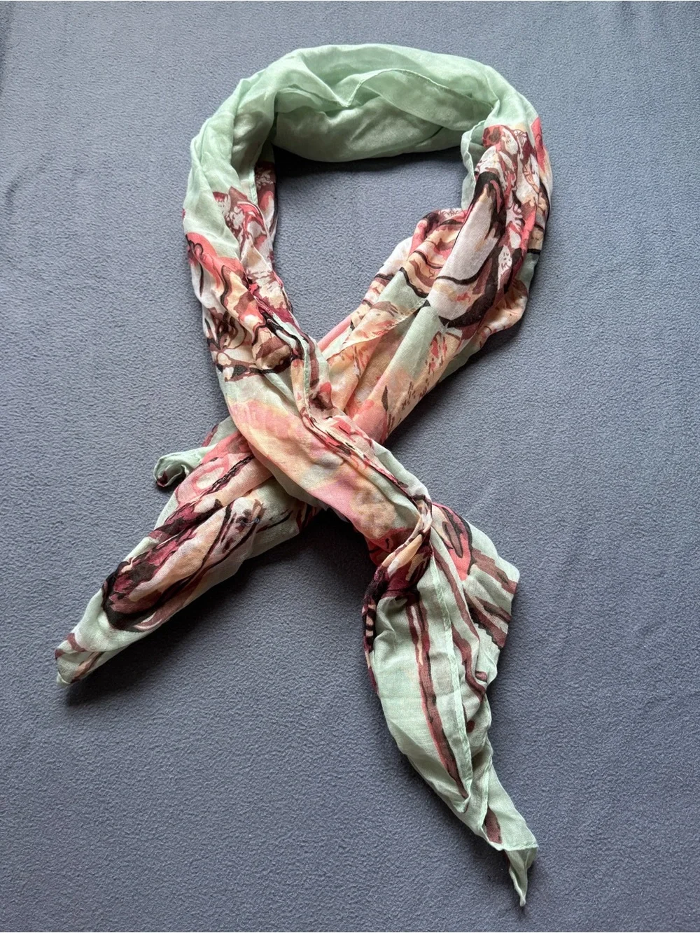 Floral Print Women's Scarf